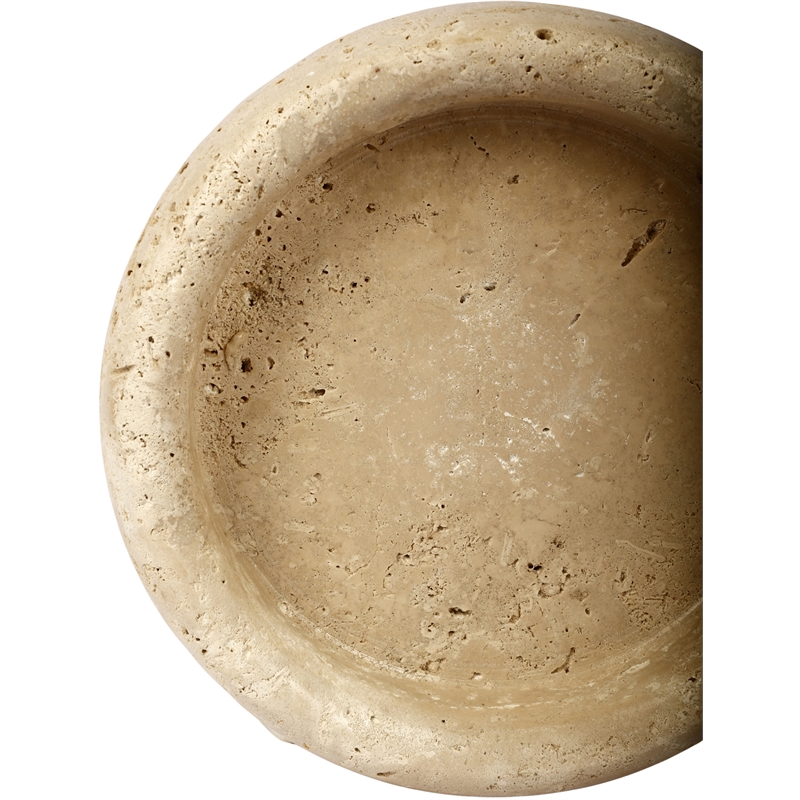 Meridian Furniture Orelia Beige Genuine Travertine Tray