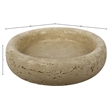 Meridian Furniture Orelia Beige Genuine Travertine Tray