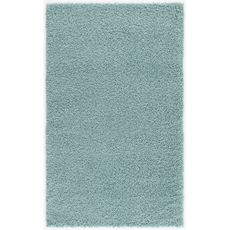Malibu Collection Modern Shaggy Area Rug 8x10 U Blue Aml14302fv