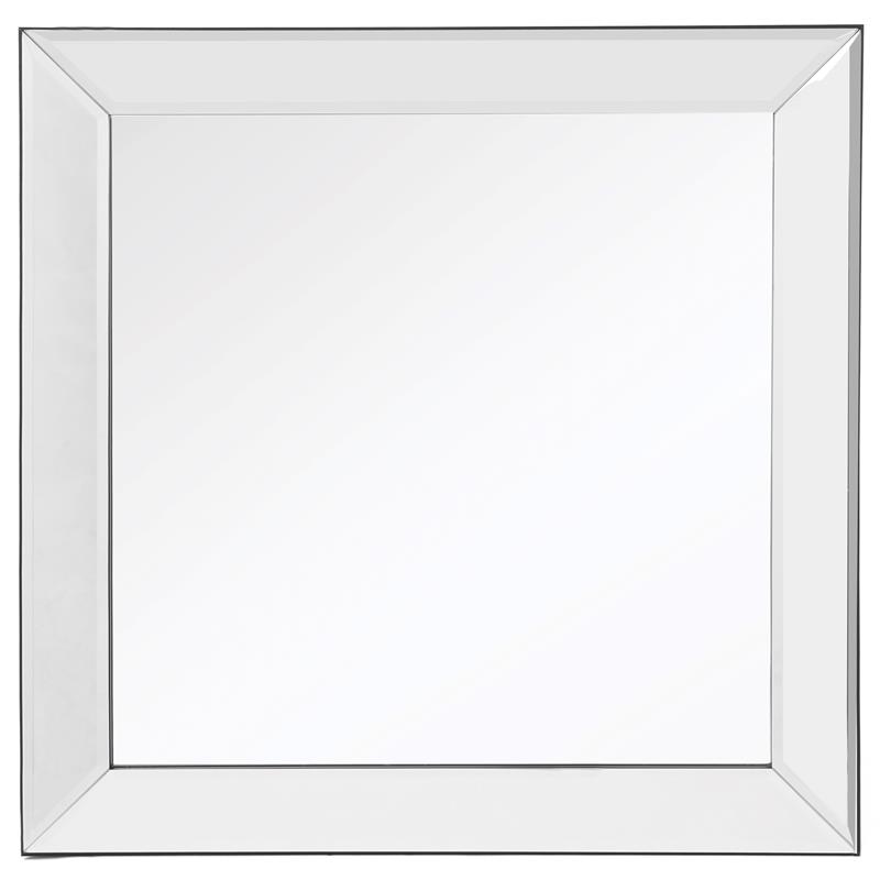 Camden Isle Dartmouth Square Frame Wall Mirror with Beveled Mirrored Glass