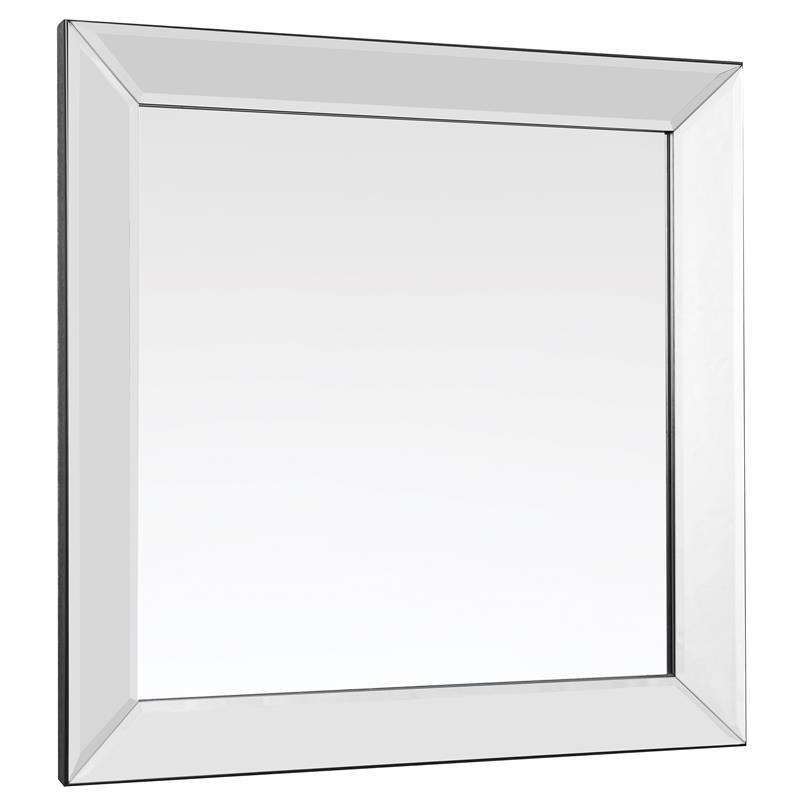 Camden Isle Dartmouth Square Frame Wall Mirror with Beveled Mirrored Glass