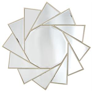 camden isle mirrored glass pinwheel circular wall mirror 35.4 x 35.4