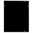 Camden Isle Mirrored Glass Clear and Black Waves Wall Mirror