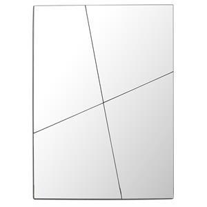 camden isle mirrored glass contemporary frameless wall mirror