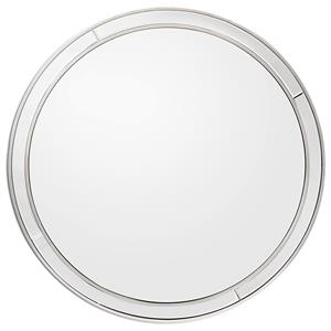 camden isle simple lines wall mirror with beveled mirrored glass