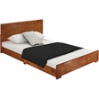 Camden Isle Oxford Wooden Cherry Twin Bed with Complete Slat System
