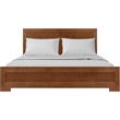 Camden Isle Oxford Wooden Brown Walnut King Bed with Complete Slat System