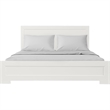 Camden Isle Oxford Wooden White King Bed with Complete Slat System