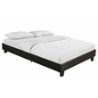 Camden Isle Acton Upholstered Black Faux Leather King Platform Bed