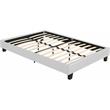 Camden Isle Acton Upholstered White Faux Leather King Platform Bed