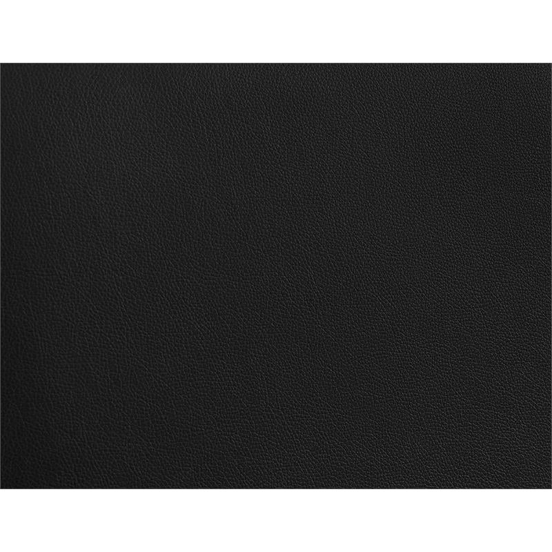Camden Isle Carlton Black Faux Leather Upholstered Queen Bed