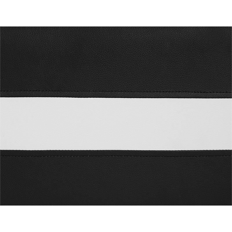 Camden Isle Carlton Black Faux Leather Upholstered Queen Bed