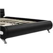 Camden Isle Carlton Upholstered Black Faux Leather King Platform Bed