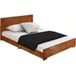 Camden Isle King Cherry Finish Trent Wooden Platform Bed with Slat System