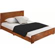 Camden Isle King Cherry Finish Trent Wooden Platform Bed with Slat System
