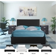 Camden Isle Gray Fabric Queen Hindes Upholstered Platform Bed
