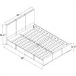 Camden Isle White Faux Leather Queen Hindes Upholstered Platform Bed