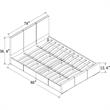 Camden Isle White Faux Leather King Hindes Upholstered Platform Bed