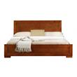 Camden Isle Queen Cherry Finish Trent Wooden Platform Bed with Slat System