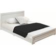 Camden Isle Queen White Finish Trent Wooden Platform Bed with Slat System