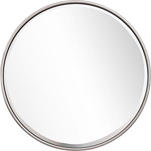 camden isle luna wall mirror with polished nickel frame
