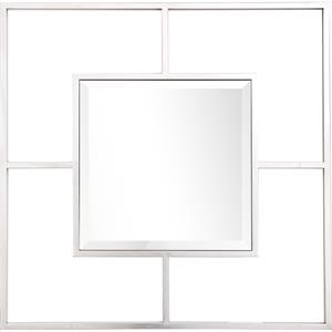 camden isle lidy wall mirror with stainless steel frame