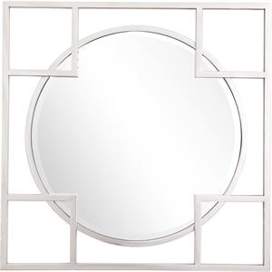 camden isle kinney square wall mirror with stainless steel frame