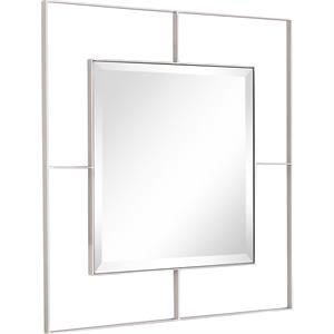 camden isle covington square wall mirror with iron frame
