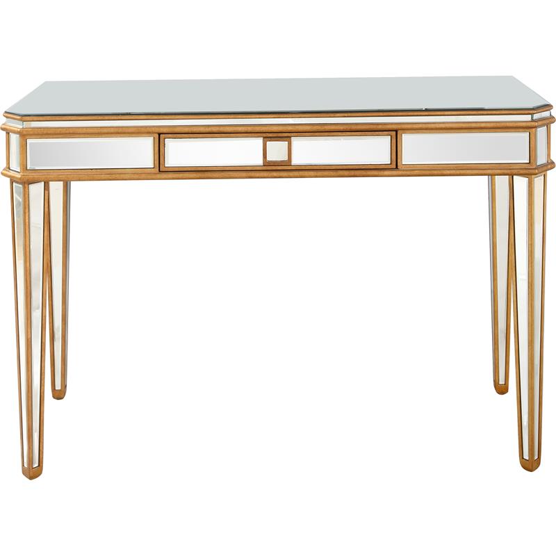 Camden Isle Finley 1 Drawer Mirrored Glass Console Table