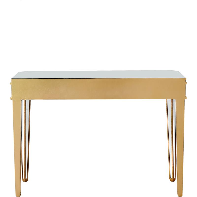 Camden Isle Finley 1 Drawer Mirrored Glass Console Table