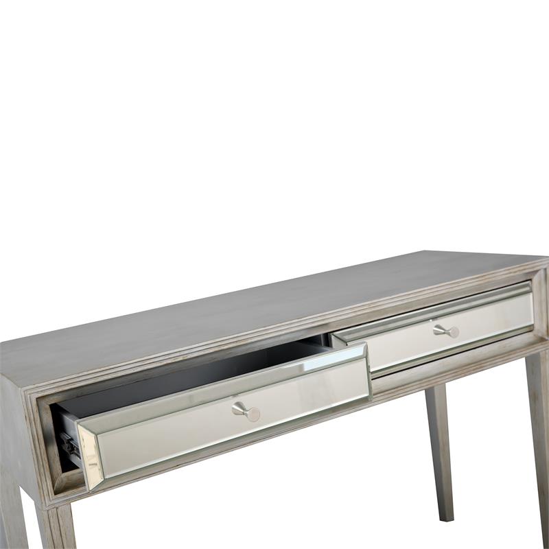 Camden Isle Delaney Mirrored Glass Console Table