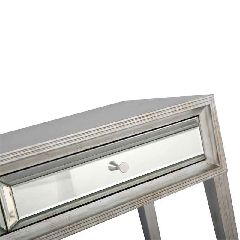 Camden Isle Delaney Mirrored Glass Console Table
