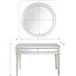 Camden Isle Alice Wall Mirror and Mirrored Glass Console Table