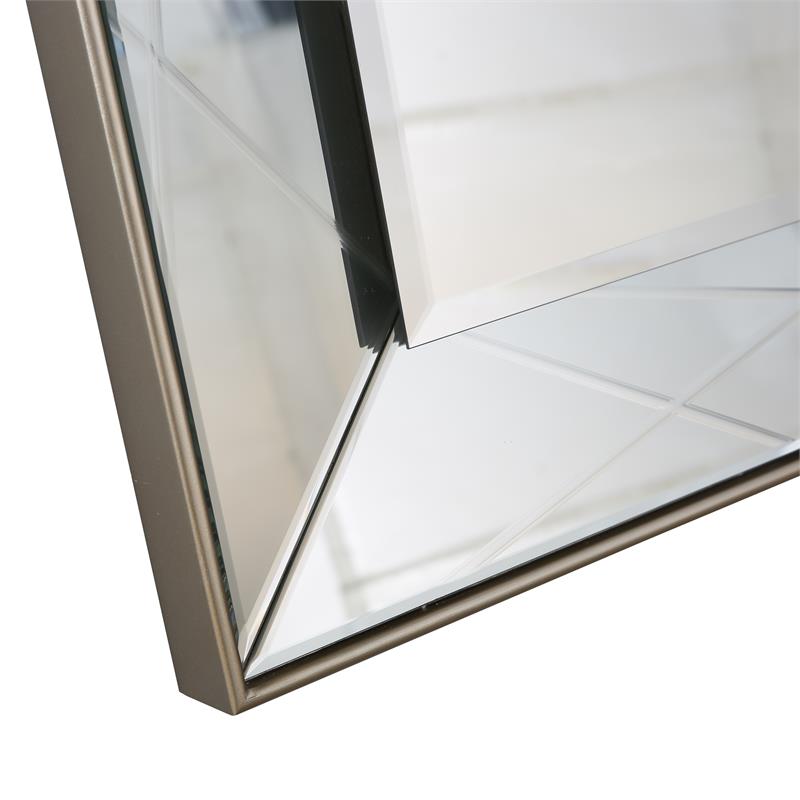Camden Isle Insley Wall Mirror with Champagne Frame