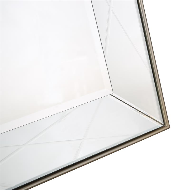 Camden Isle Insley Wall Mirror with Champagne Frame
