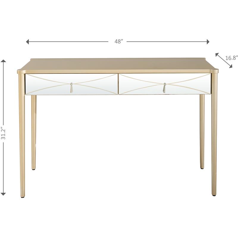 Camden Isle Insley Mirrored Console Table