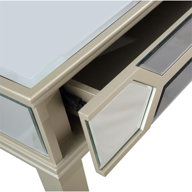 Camden Isle Keeley Mirrored Glass Console Table