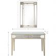 Camden Isle Keeley Wall Mirror and Mirrored Console Table