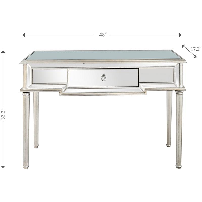Camden Isle Morgan Mirrored Glass Console Table