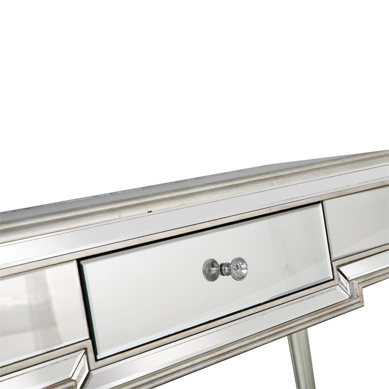 Camden Isle Morgan Mirrored Glass Console Table