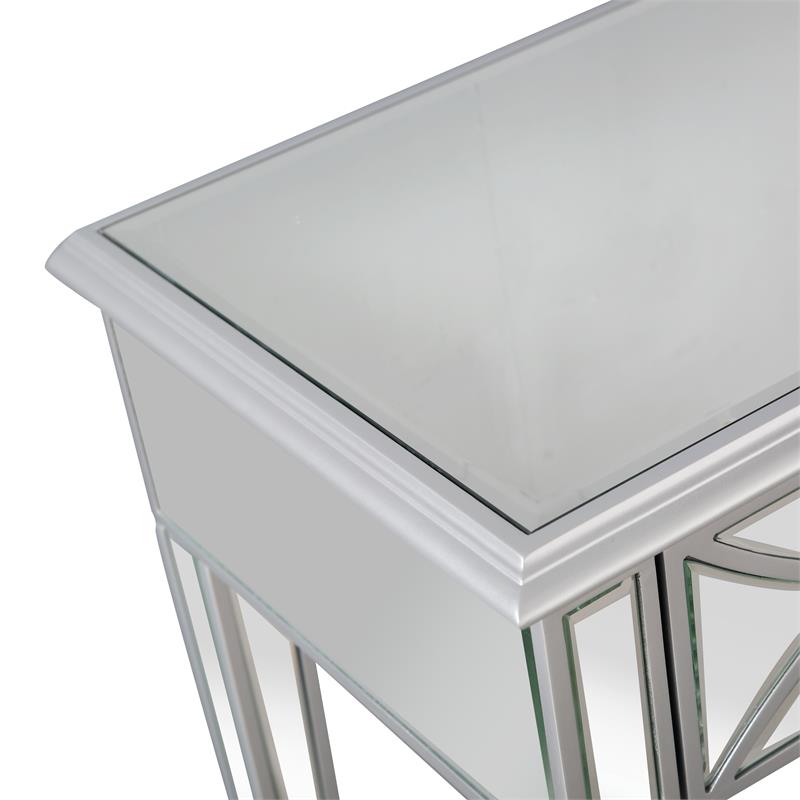 Camden Isle Helena Mirrored Glass Console Table
