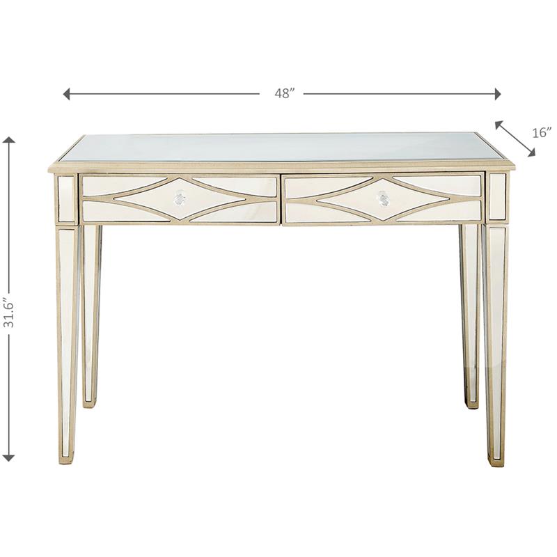 Camden Isle Huxley Mirrored Console Table