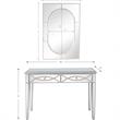 Camden Isle Helena Wall Mirror and Mirrored Glass Console Table