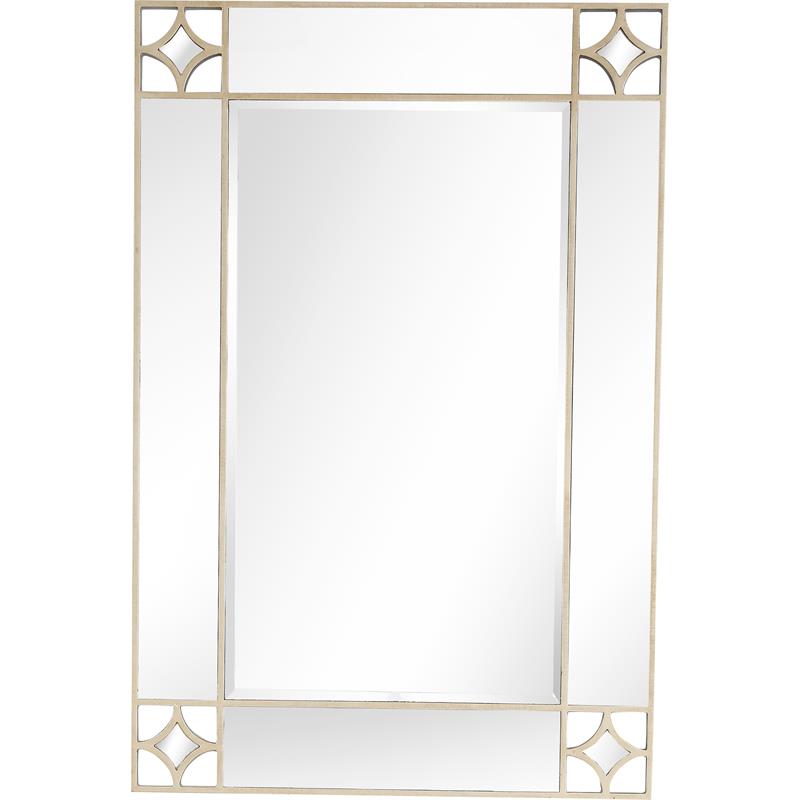 Camden Isle Huxley Wall Mirror with Champagne Finish Frame