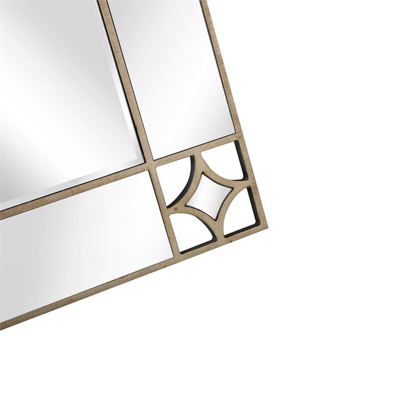 Camden Isle Huxley Wall Mirror with Champagne Finish Frame