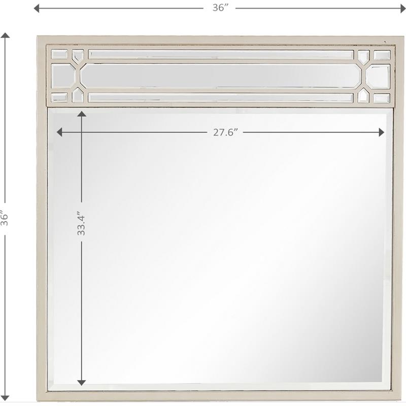 Camden Isle Aubrey Wall Mirror with Champagne Frame