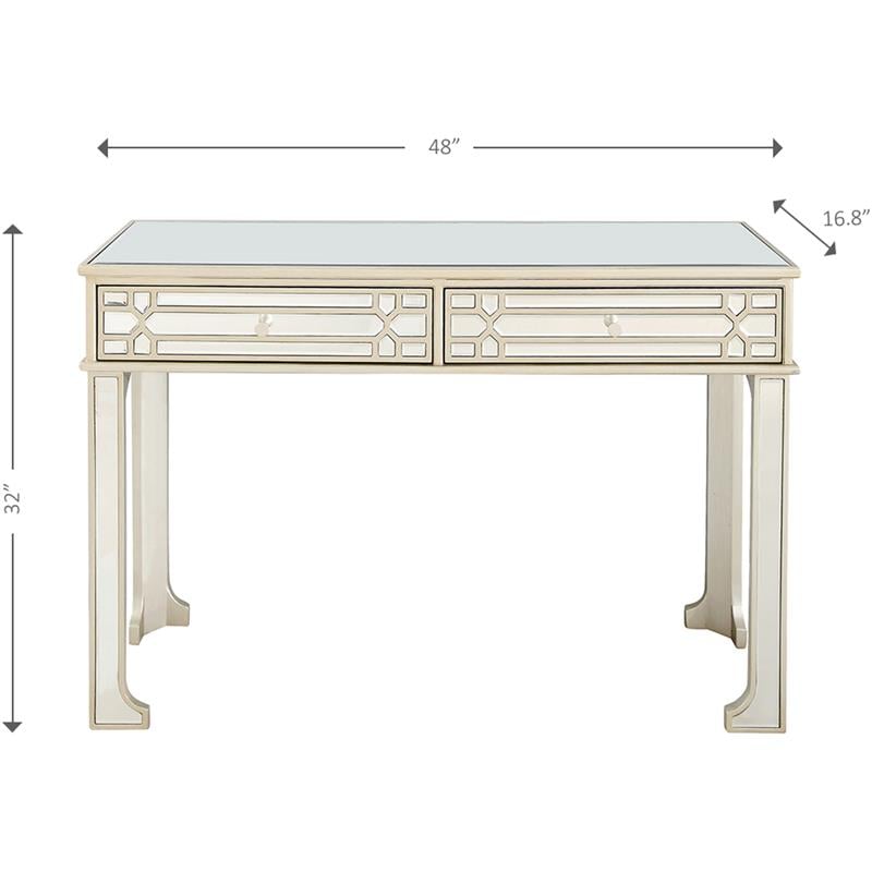 Camden Isle Aubrey Mirrored Console Table