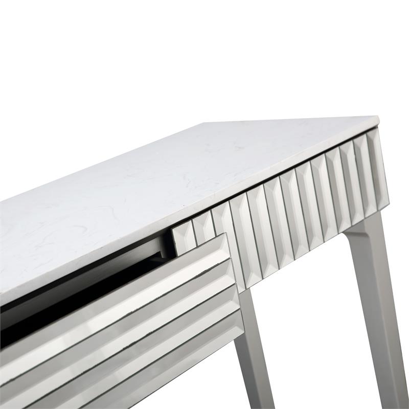 Camden Isle Carla Mirrored Glass Console Table