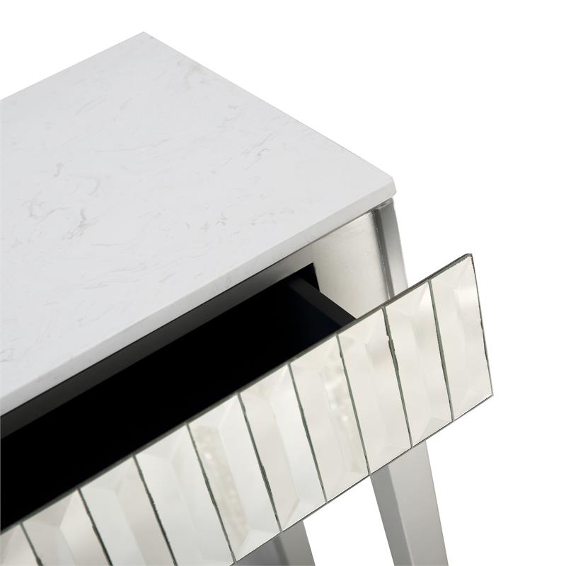 Camden Isle Carla Mirrored Glass Console Table