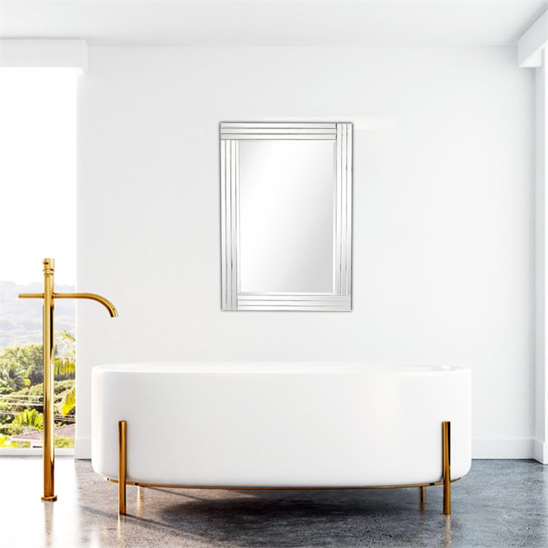 Camden Isle Holly Wall Mirror with Mirrored Frame